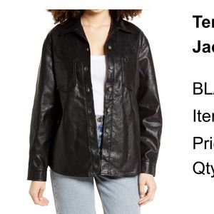 Black Faux Leather Jacket